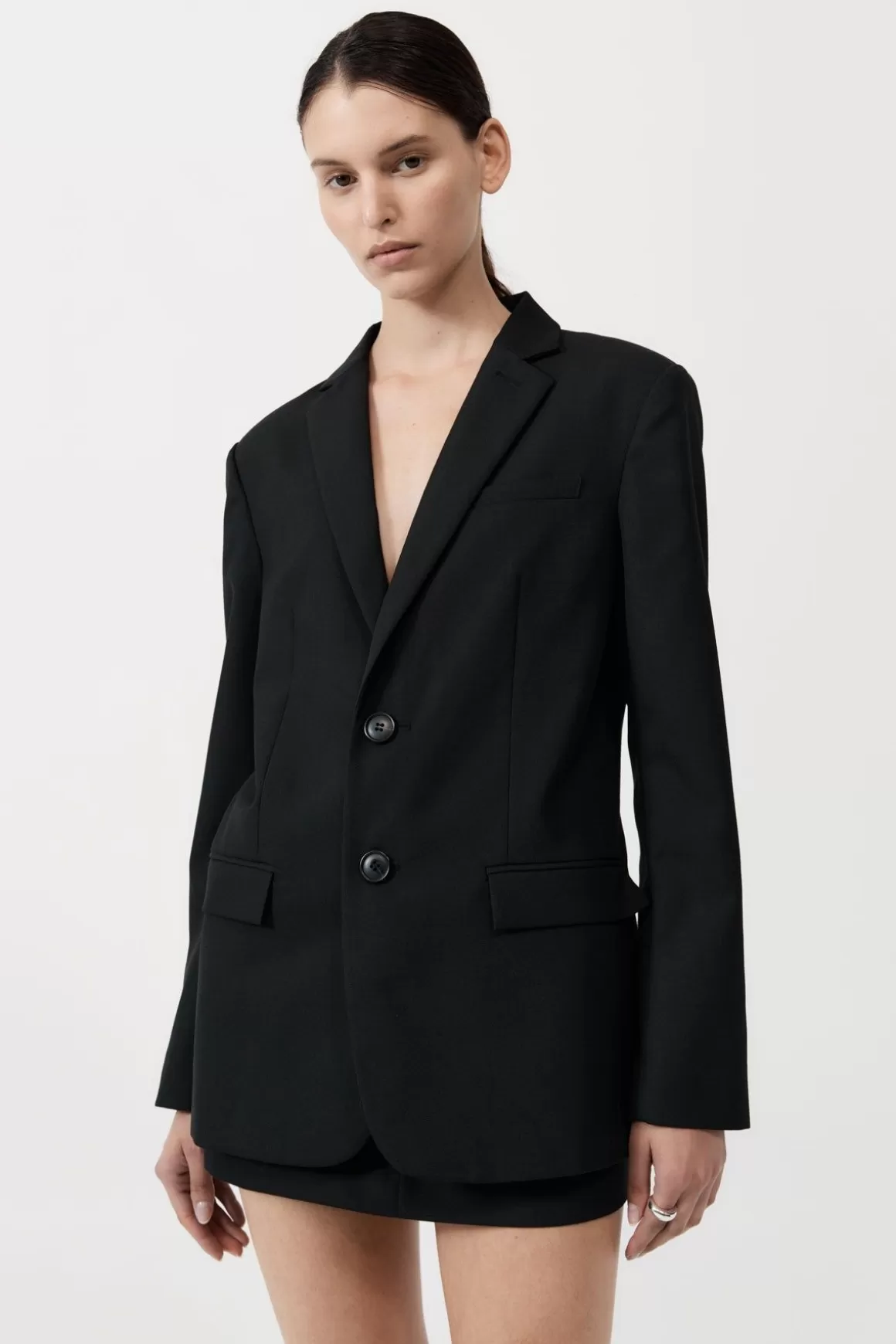 St. Agni Carter Blazer - Black