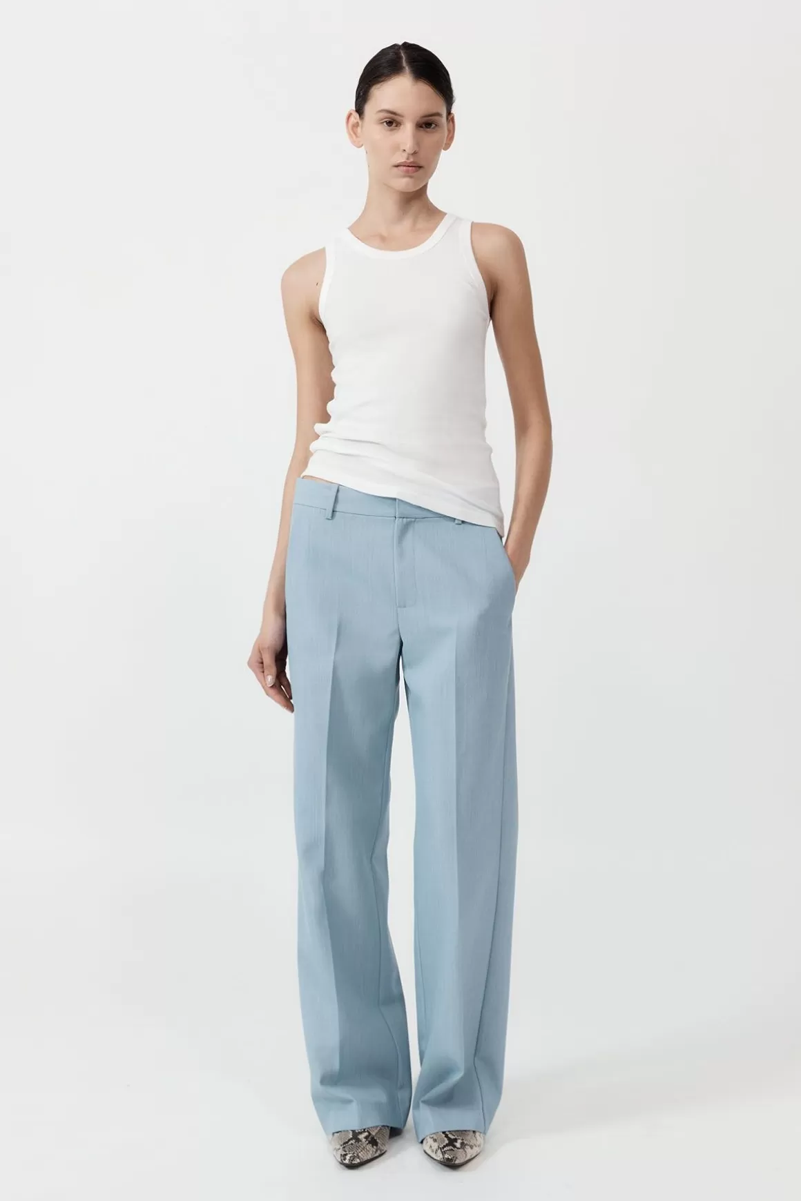 St. Agni Carter Trousers - Stone Blue