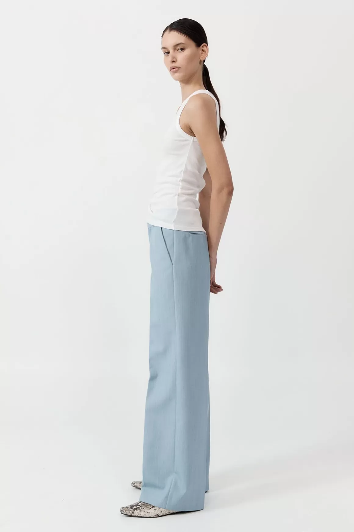 St. Agni Carter Trousers - Stone Blue