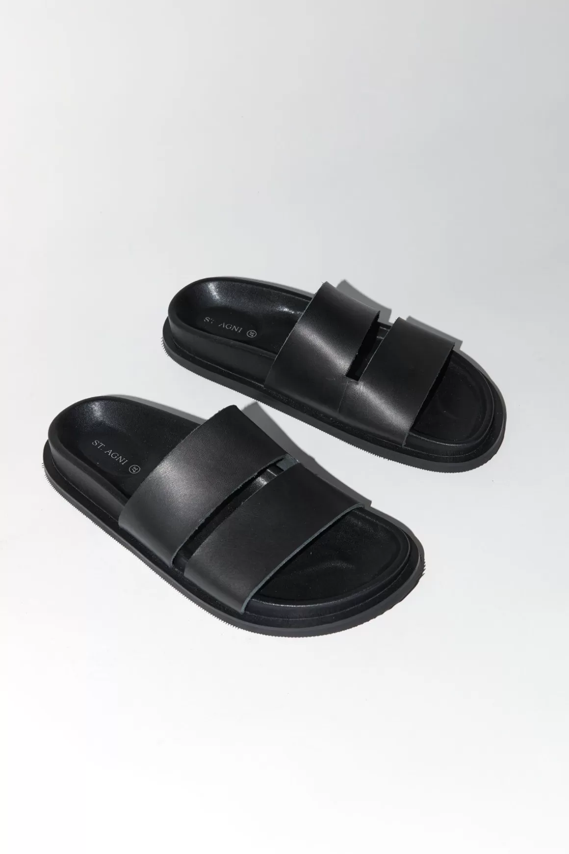 St. Agni Cut Out Slide - Black