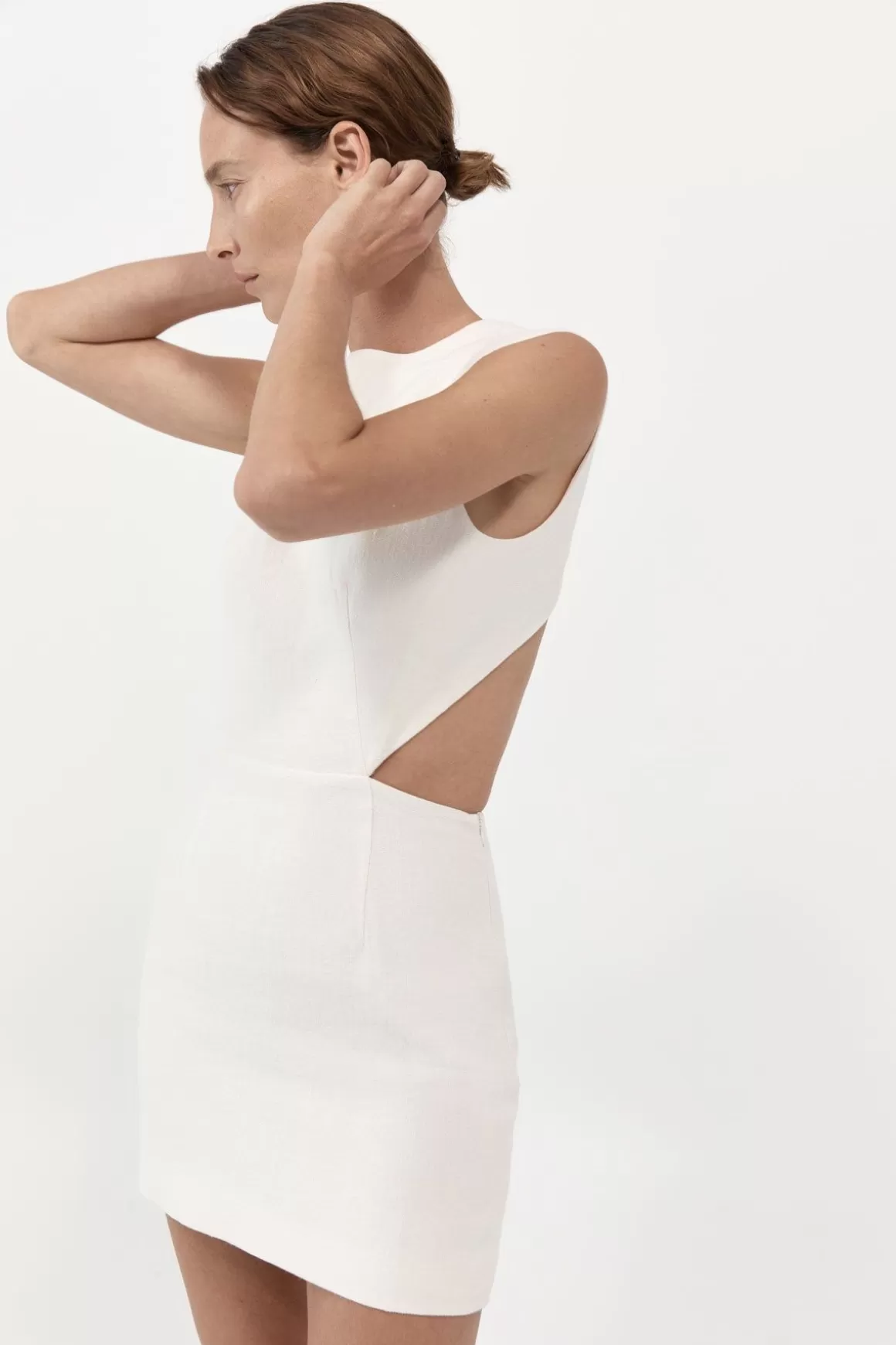 St. Agni Deconstructed Mini Dress - Ivory