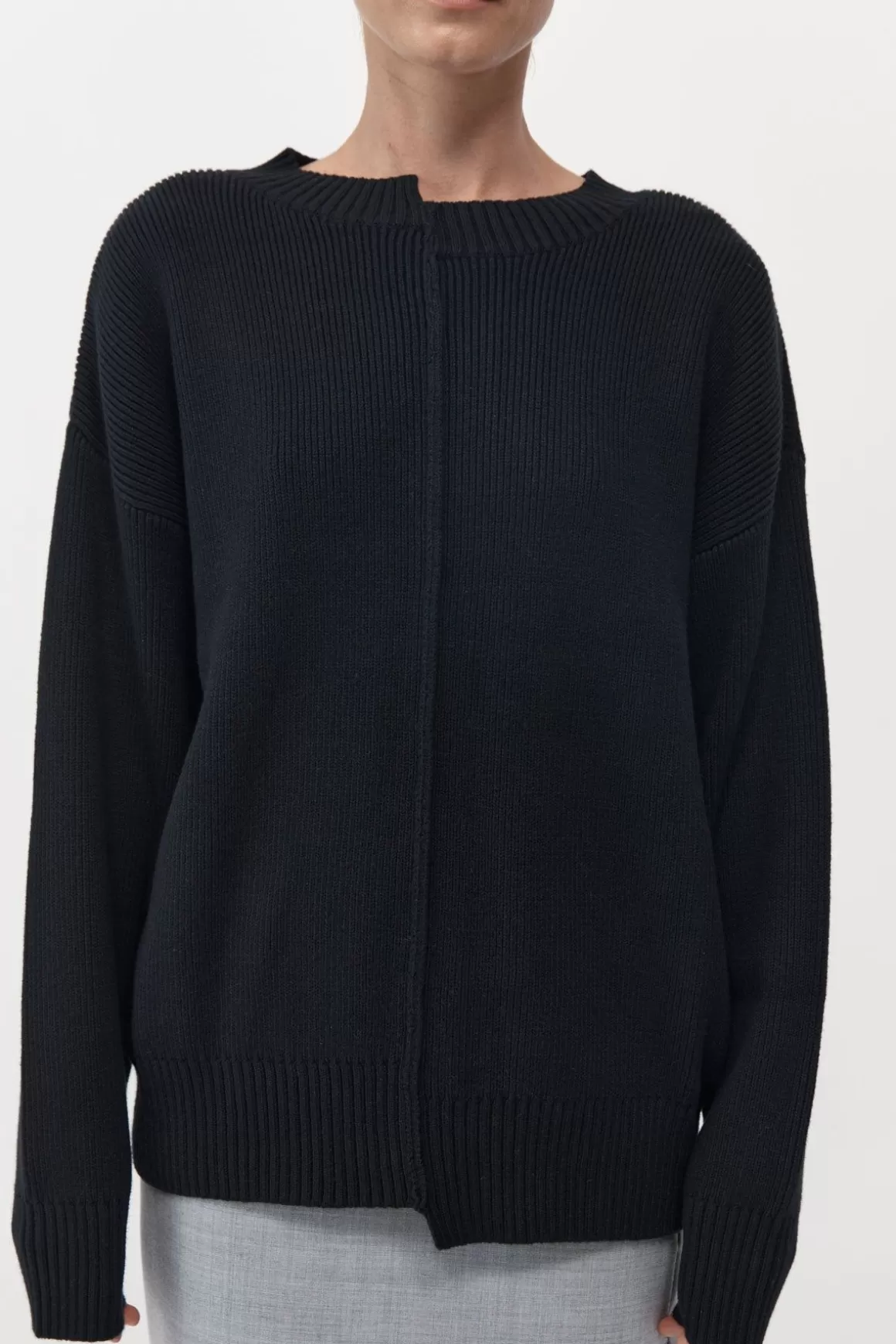 St. Agni Deconstructed Pullover - Black