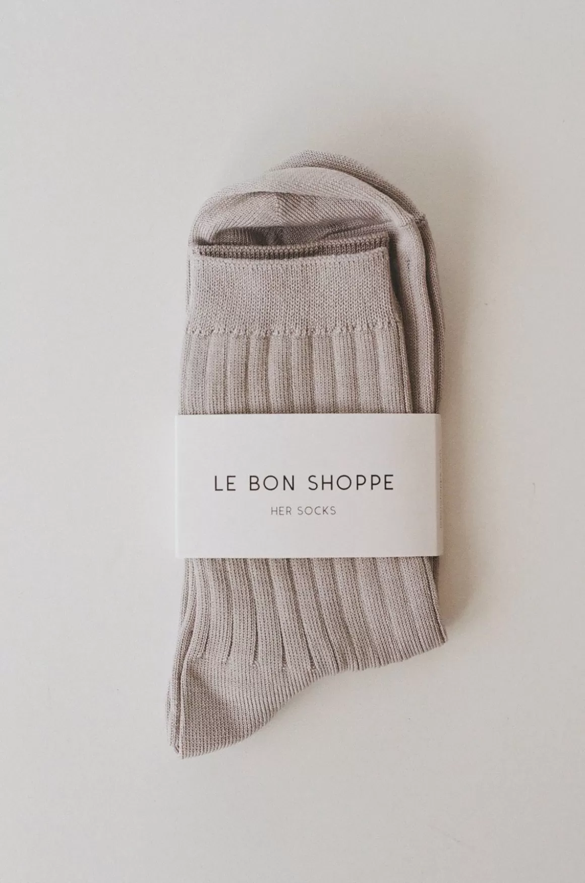 St. Agni Her Socks By Le Bon - Stone