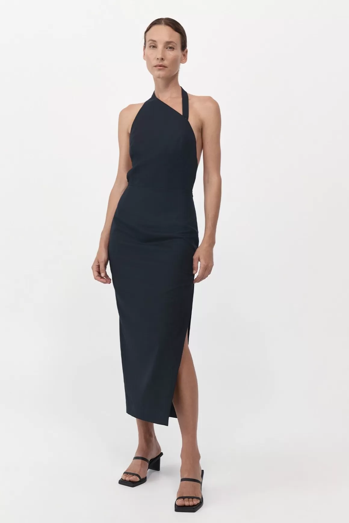 St. Agni Hudson Midi Dress - Black