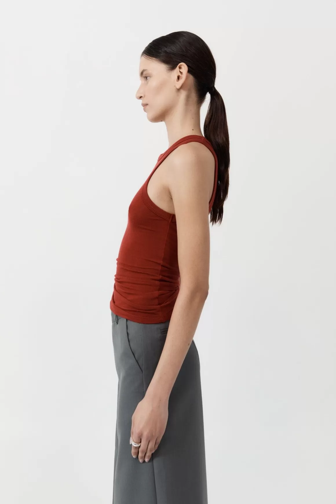 St. Agni Jersey Tank - Rouge