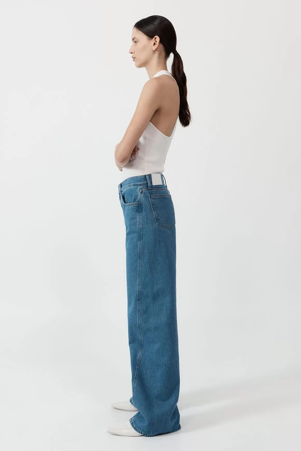 St. Agni Low Rise Jeans - Denim Blue