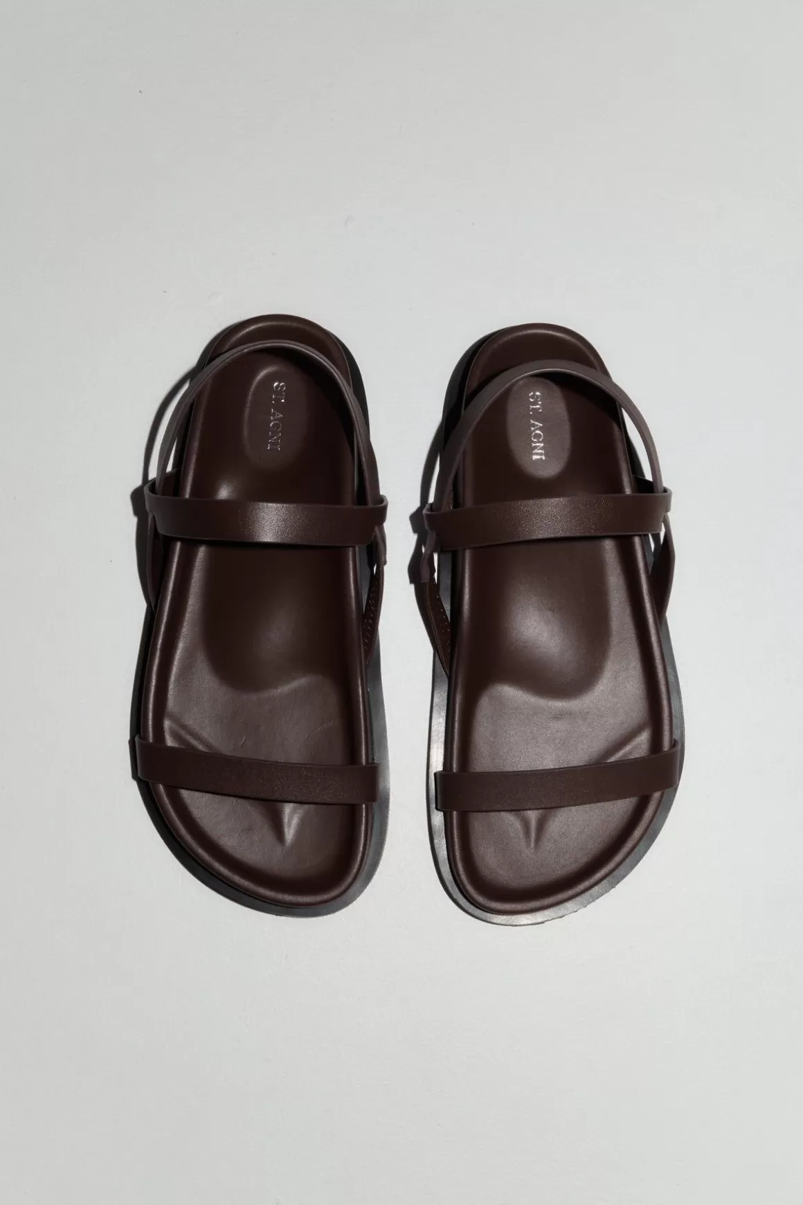 St. Agni Mio Sandals - Chocolate