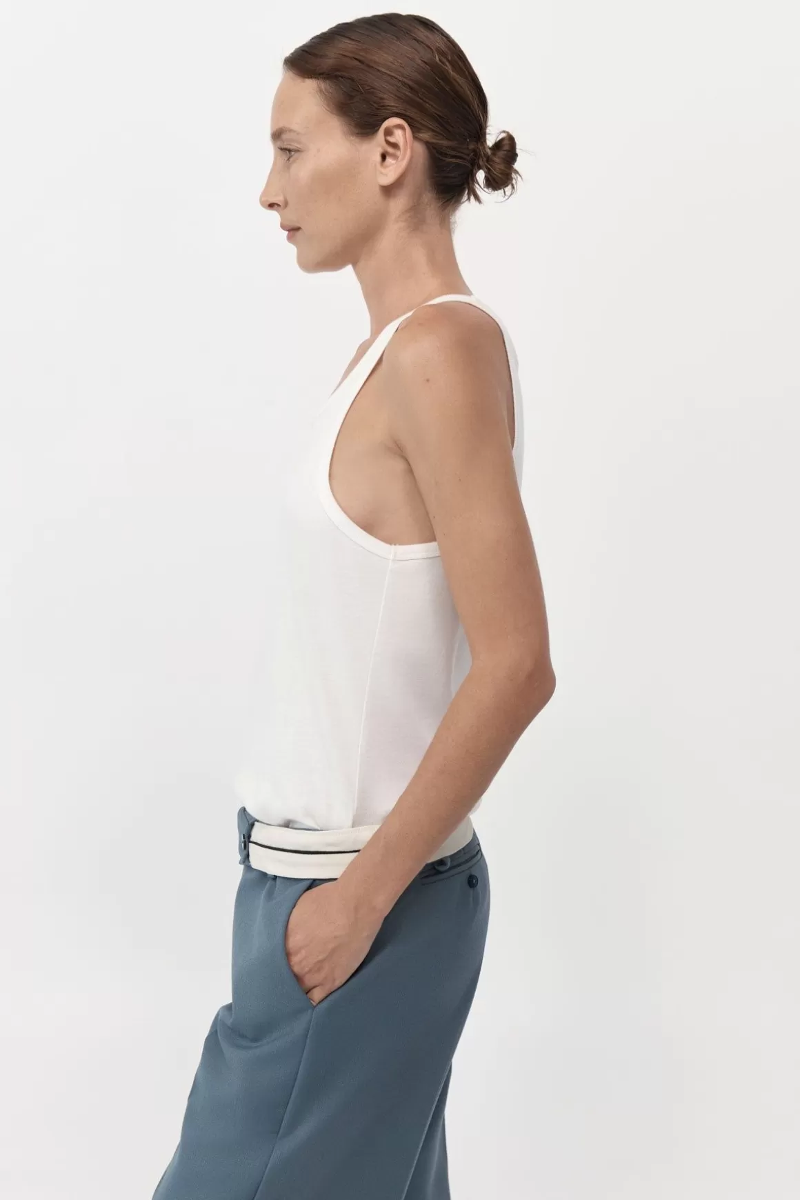 St. Agni Organic Cotton Everyday Tank - White