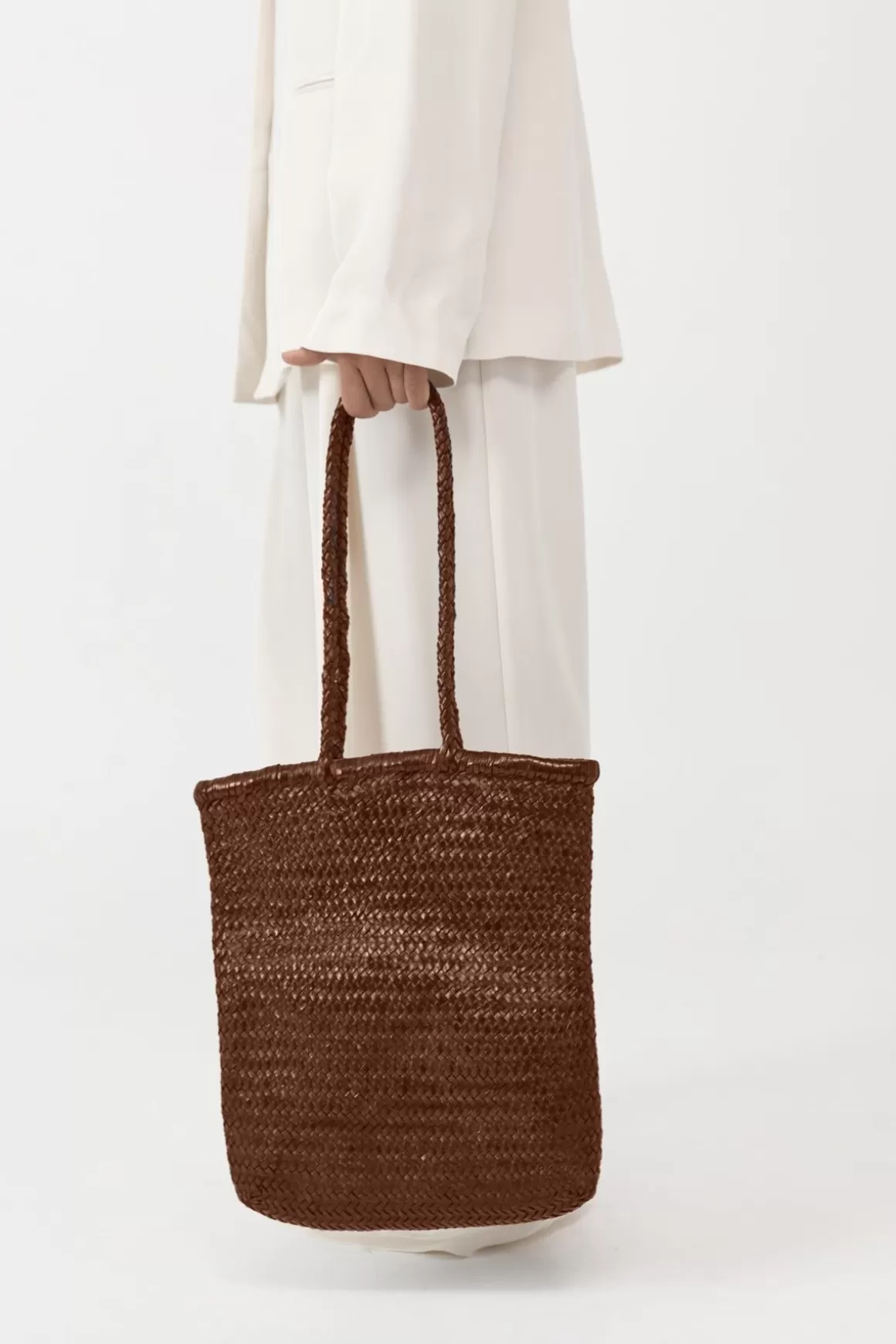 St. Agni PRE-ORDER: Bagu Woven Tote - Antique Tan