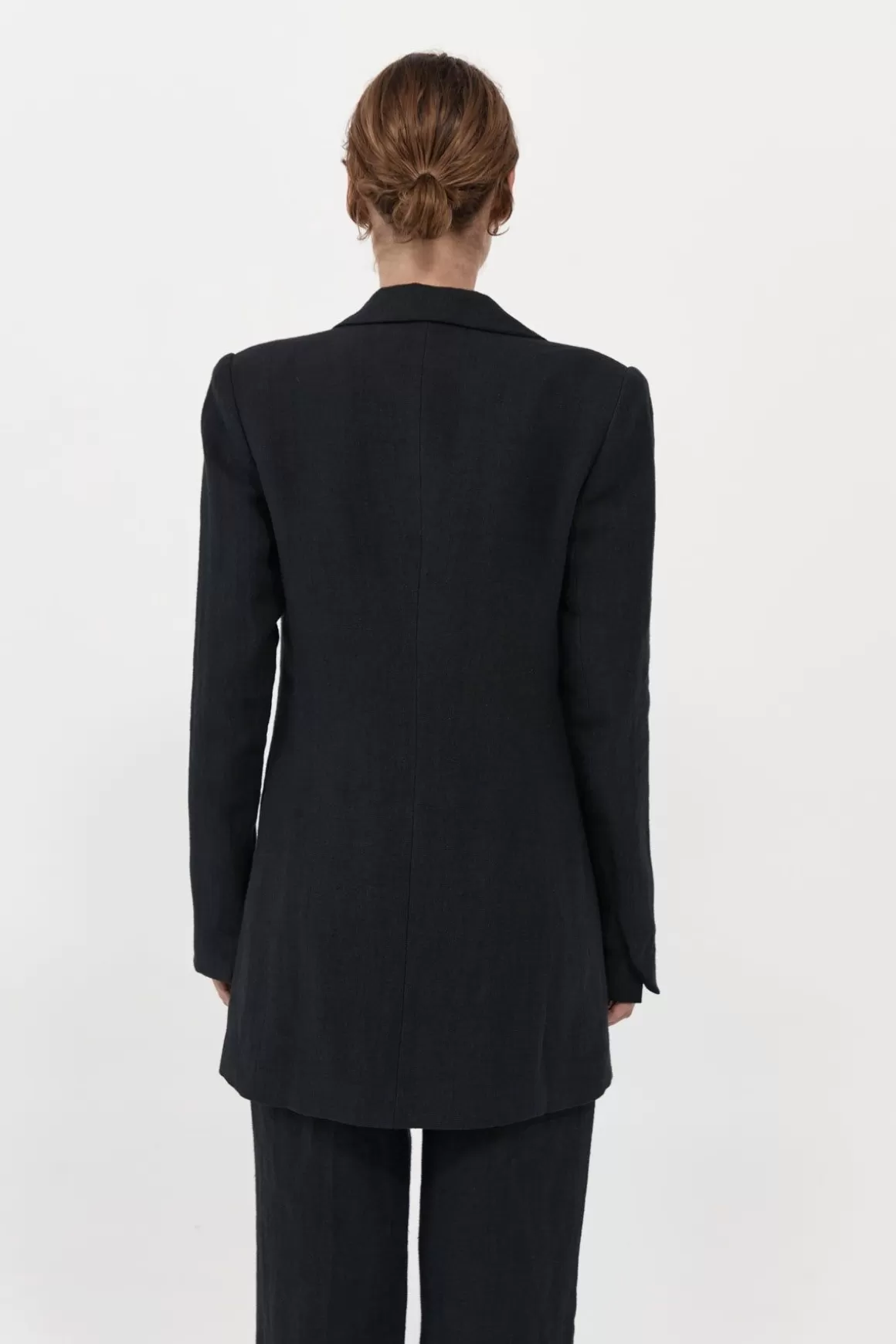 St. Agni Raw Edge Blazer - Black