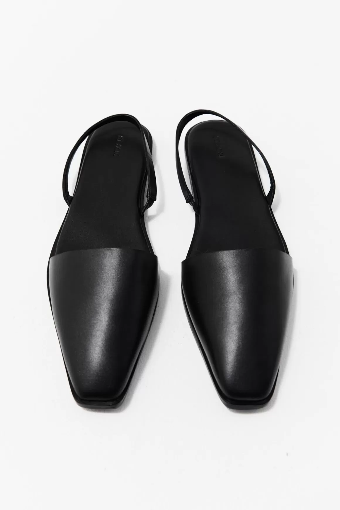 St. Agni Sling Back Flat - Black