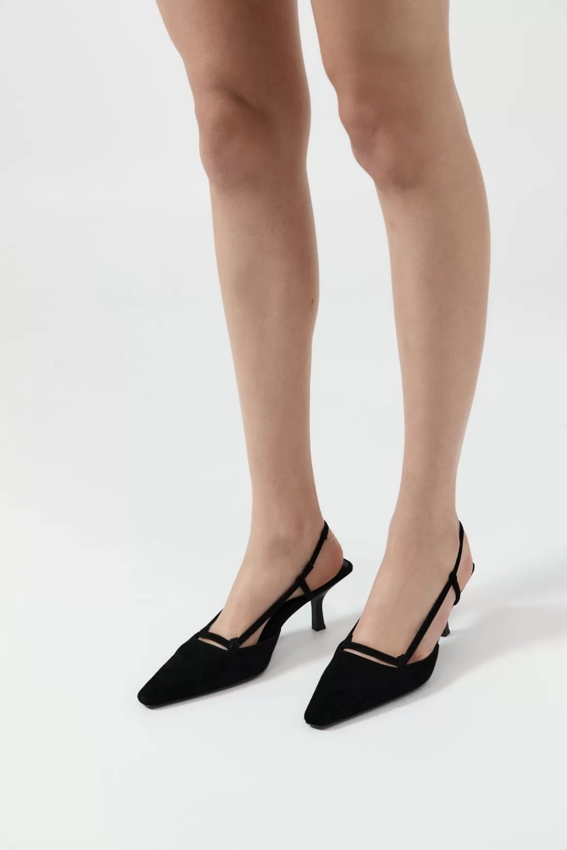 St. Agni Sling Back Heel - Black