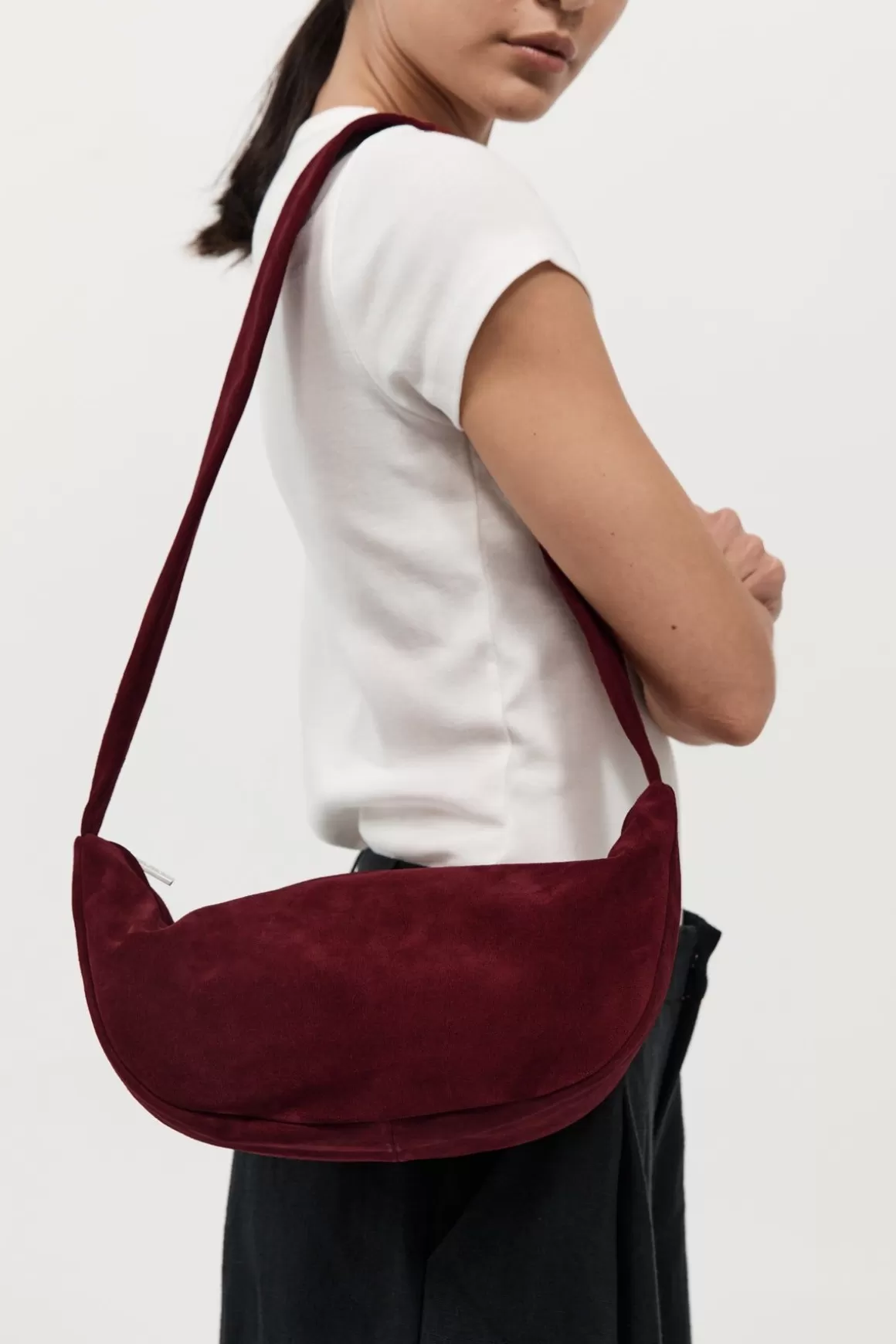 St. Agni Soft Crescent Bag - Rouge