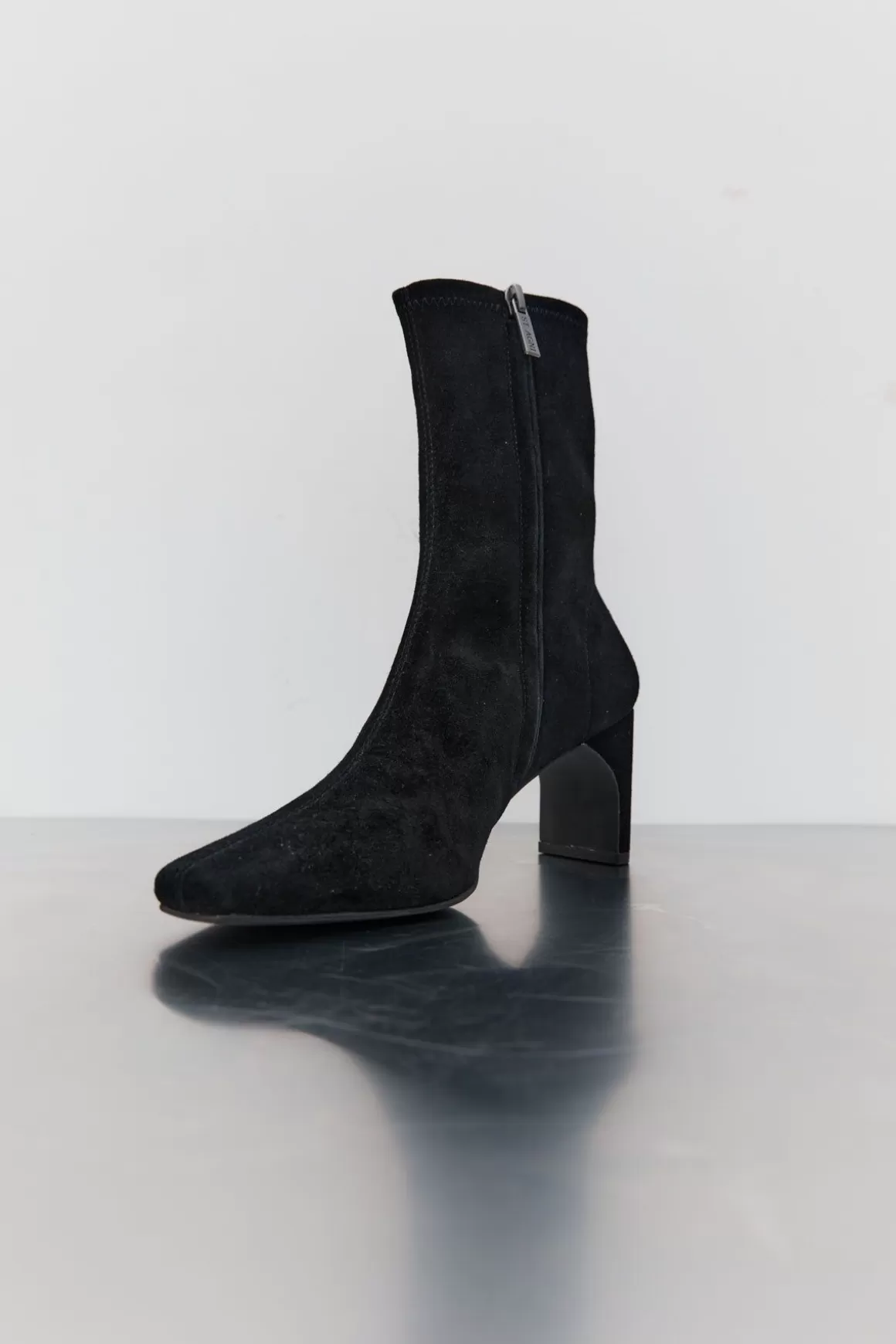 St. Agni Suede Ankle Boot - Black