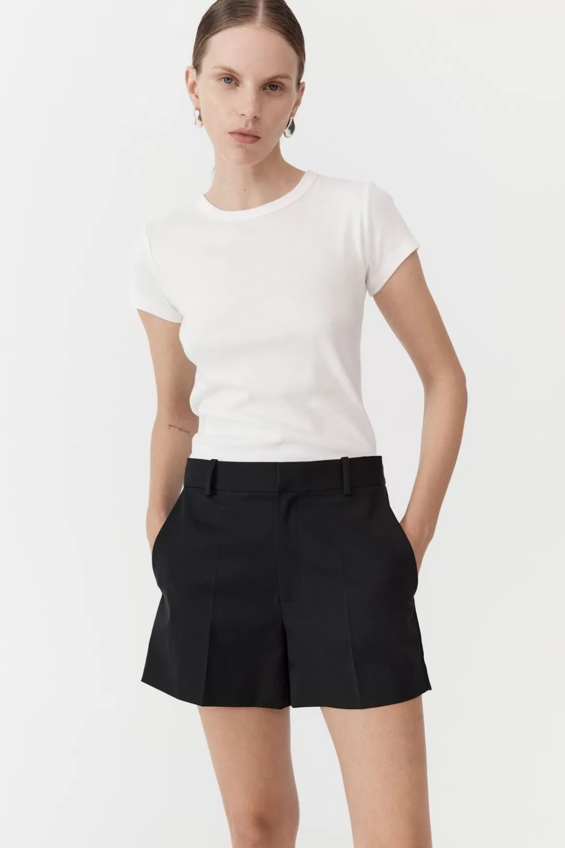 St. Agni Tailored Shorts - Black