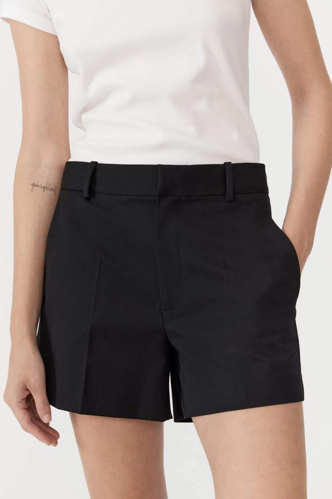 St. Agni Tailored Shorts - Black