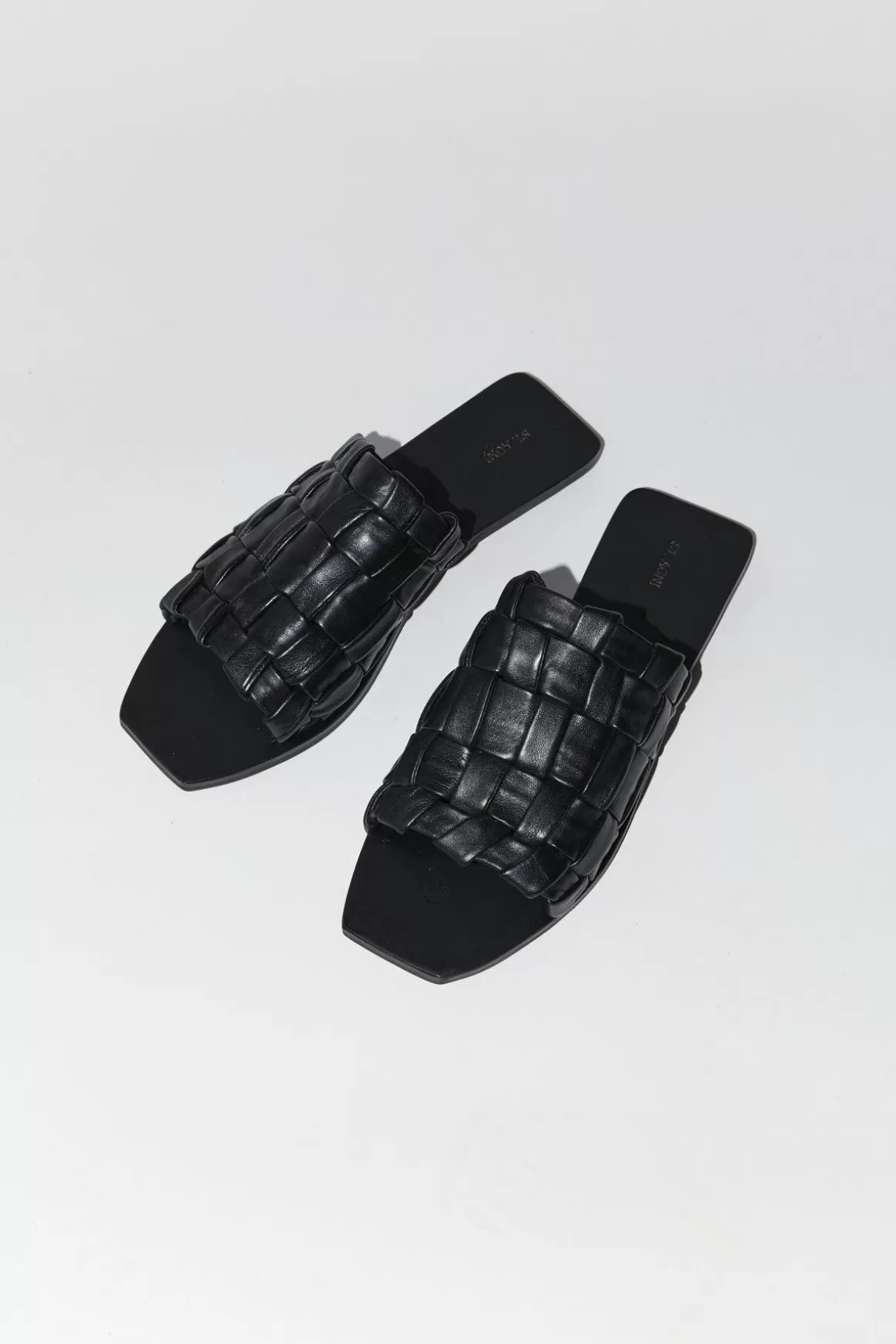 St. Agni Textured Slide - Black