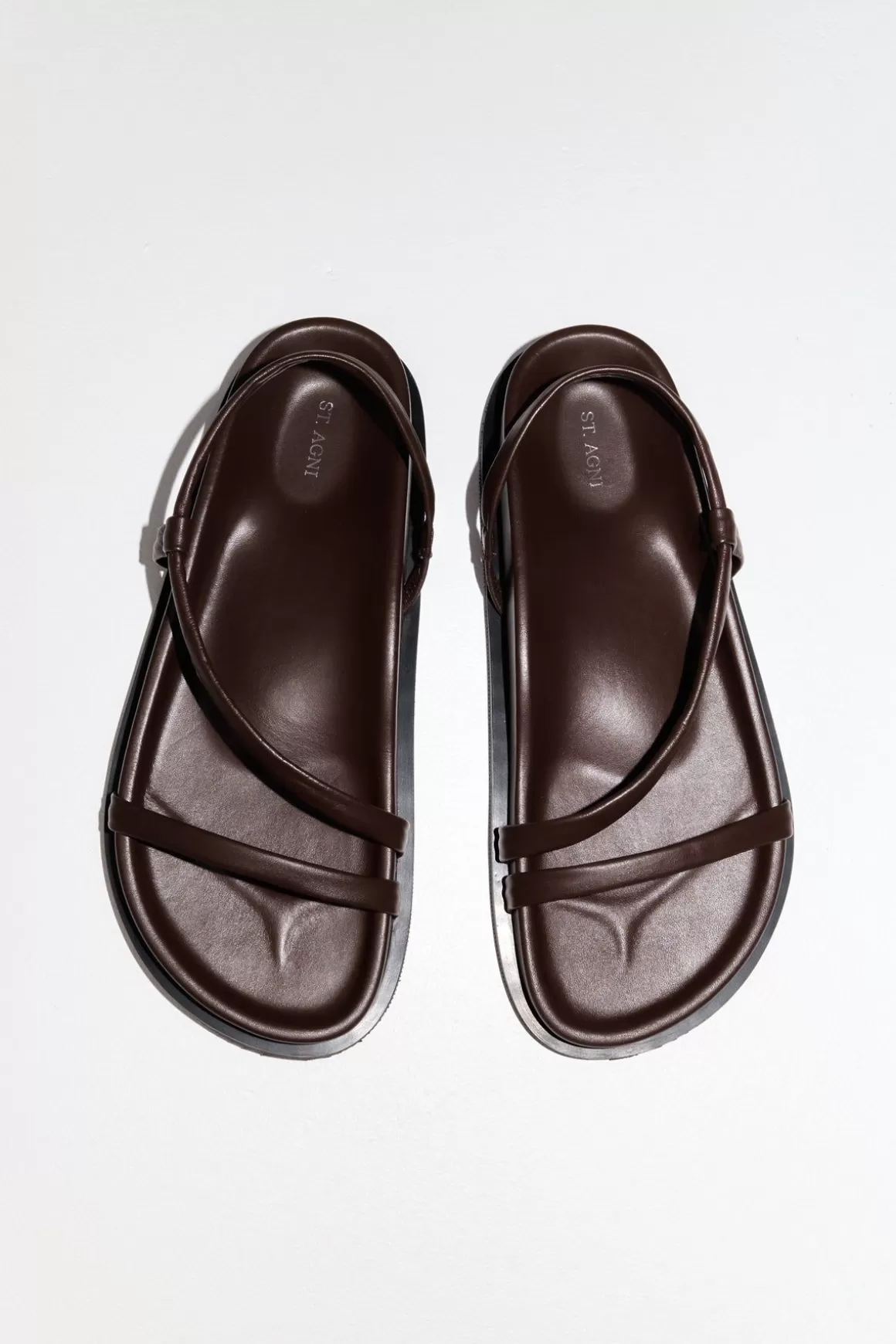 St. Agni Twist Sandal - Chocolate