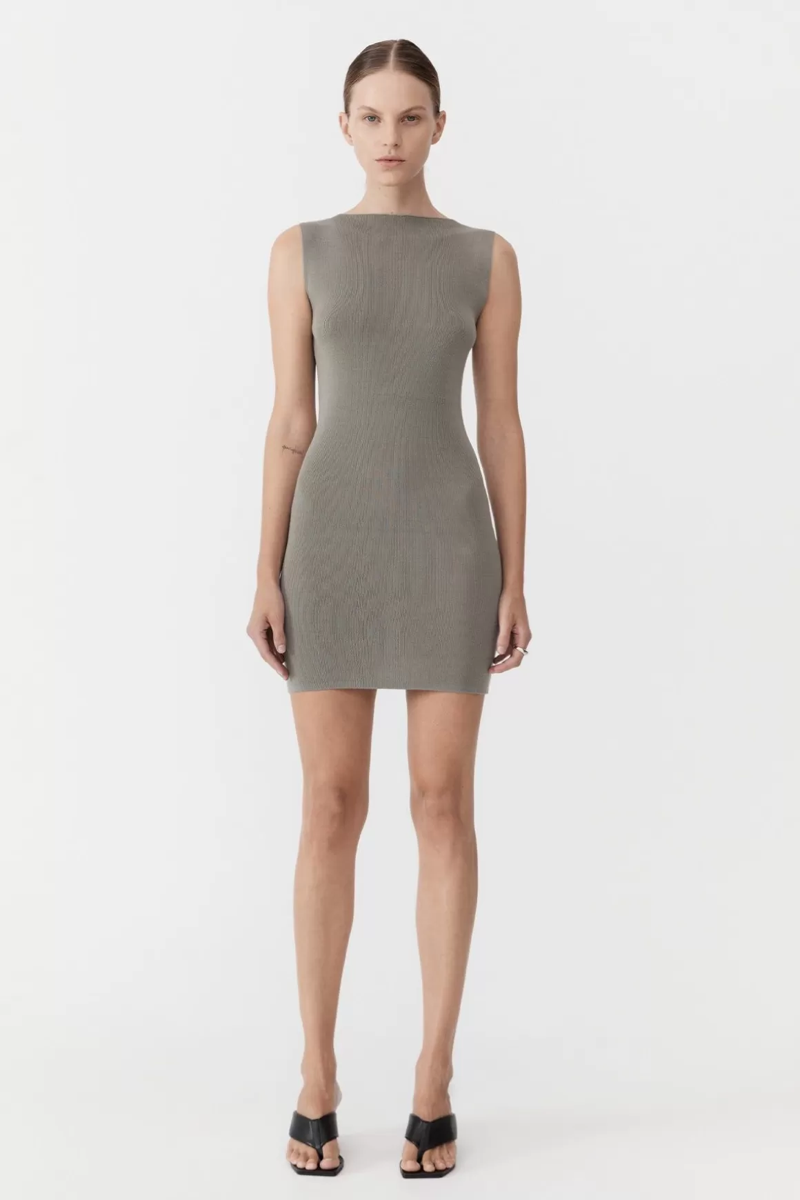 St. Agni Vas Knit Mini Dress - Shadow