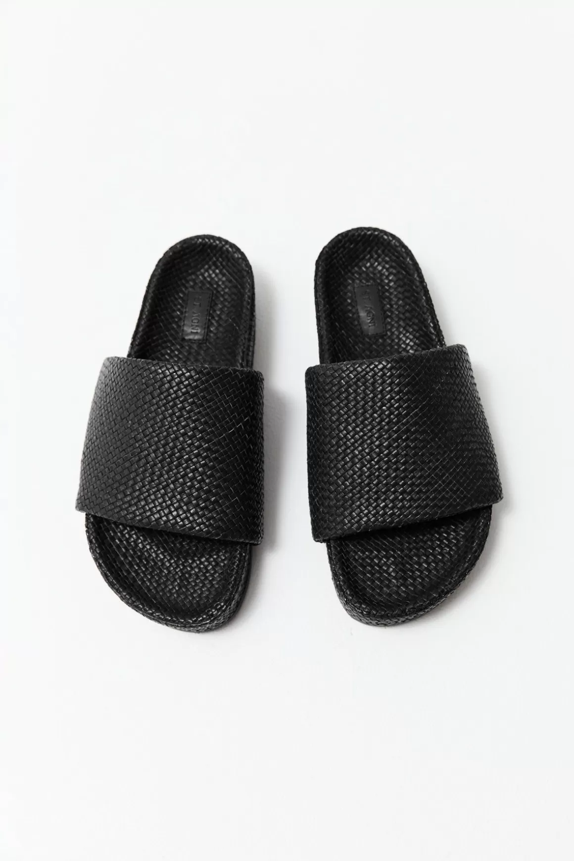 St. Agni Woven Everyday Flatform Slide - Black