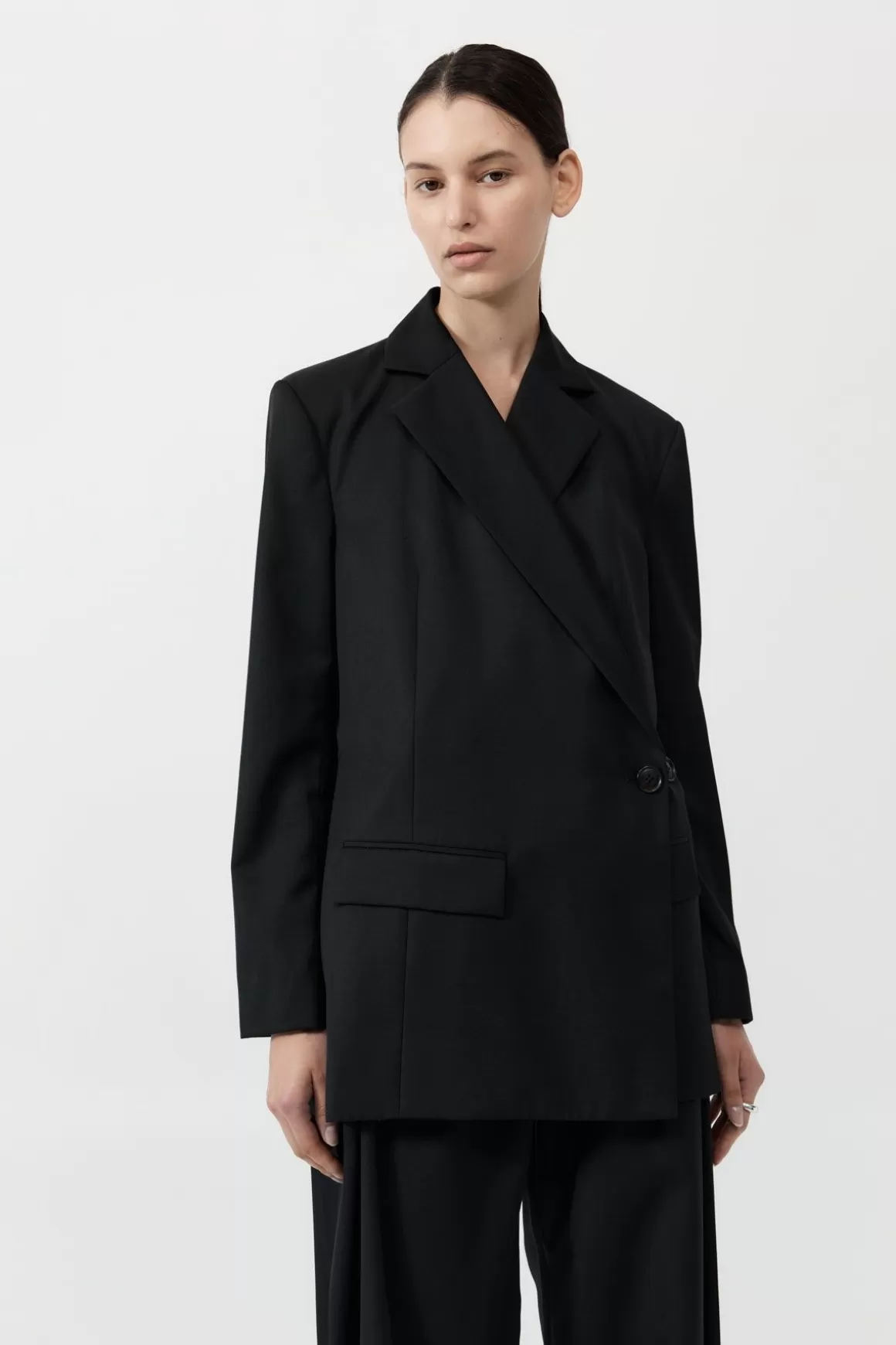 St. Agni Wrap Blazer - Black